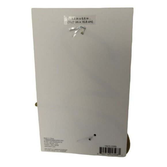 Park Lane Goldtone Metal Letter Z Address Doorplate 4 x 7 in Crafty Initial New - Picture 2 of 2